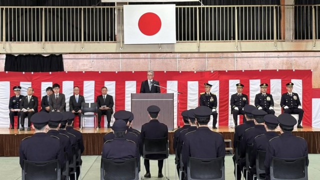 自衛隊候補生入隊式